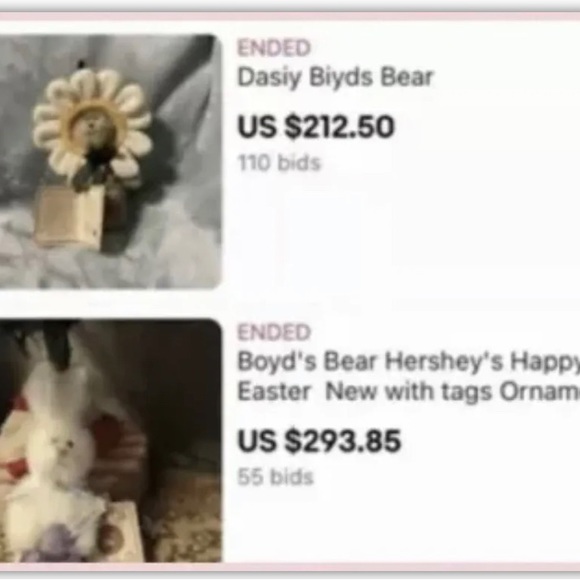 ADDED “APRIL,” 8 VALUABLE Boyds’ Bears Mini Plush Bears w RARE JELLIE! - Picture 8 of 8